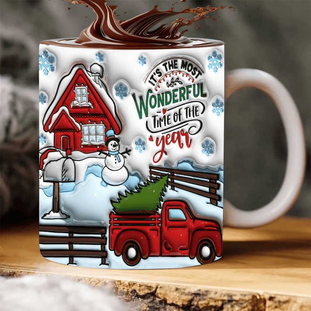 3D Christmas Coffee Mugs