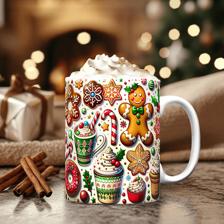 3d Christmas Coffee Mugs