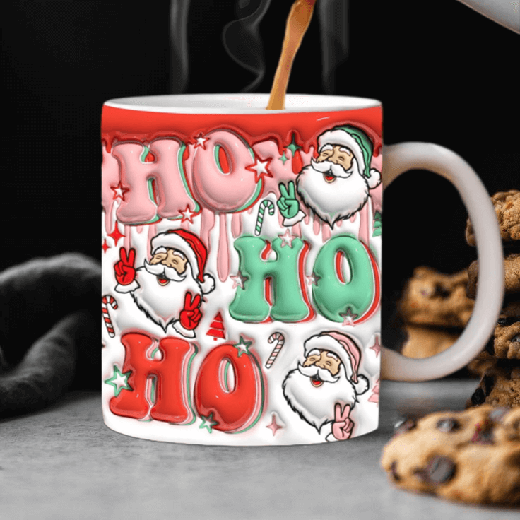 3d christmas coffee mug 