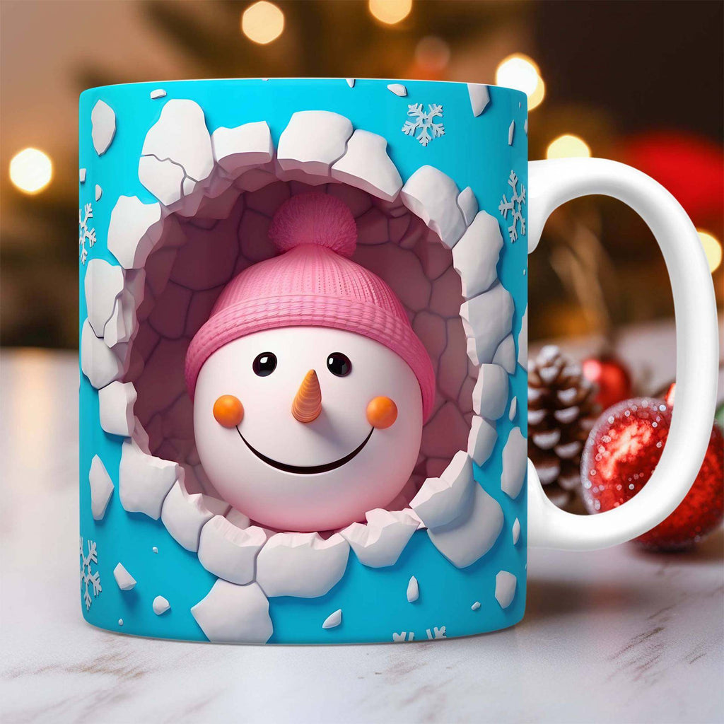 3D Christmas Coffee Mugs