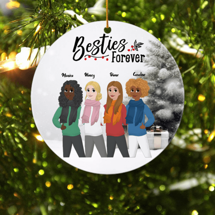 custom ornaments for friends