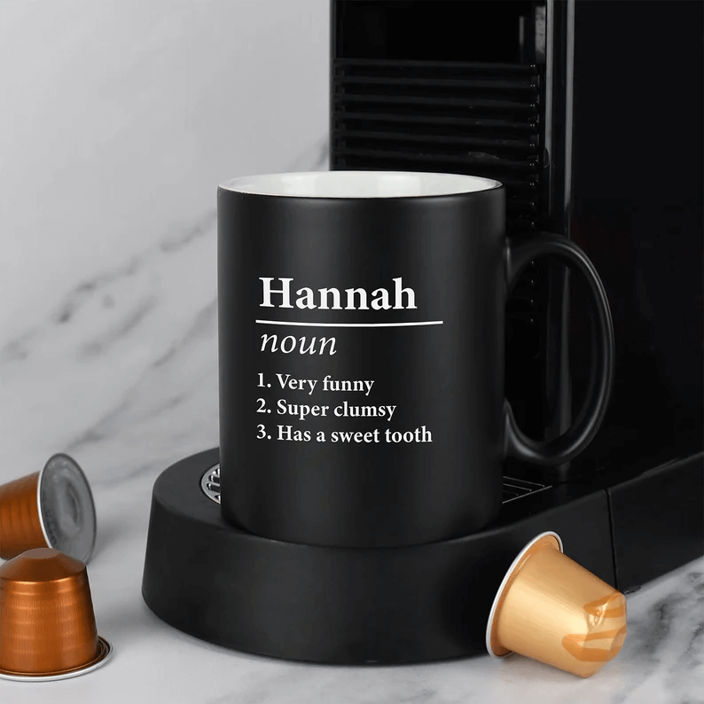 Name Definition, Personalized Coffee Mugs