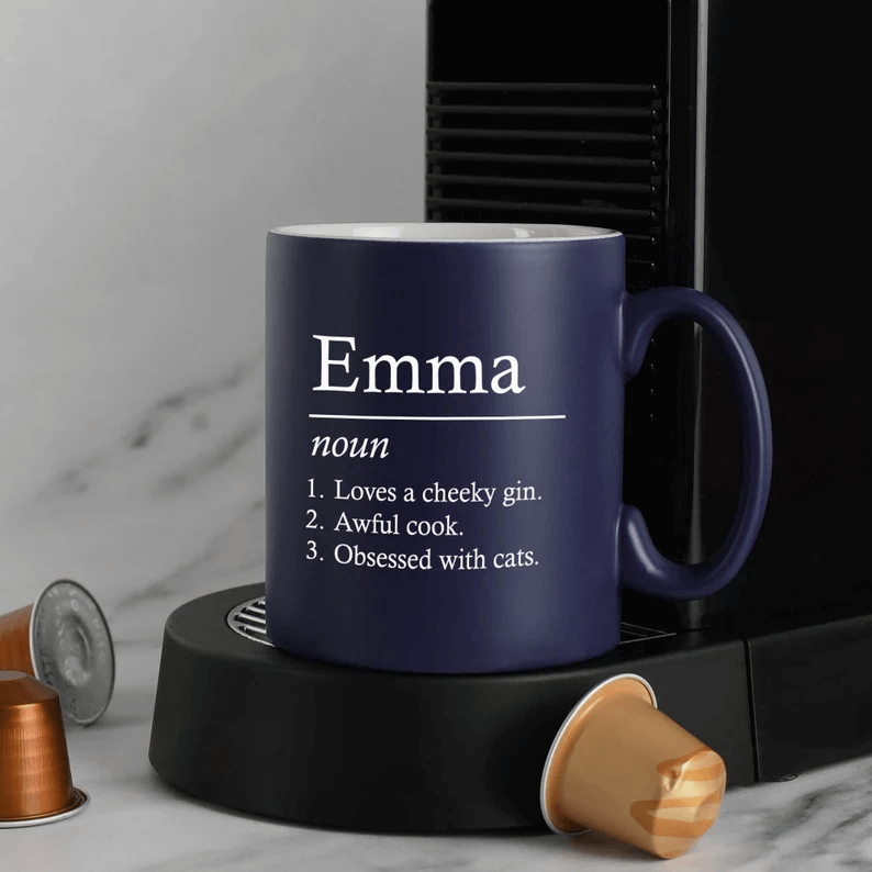 Name Definition, Personalized Coffee Mugs