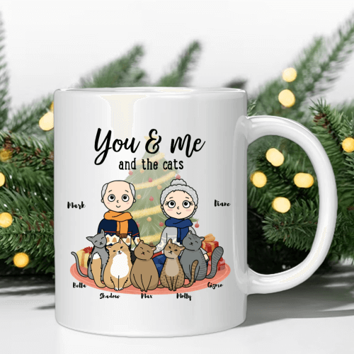 personalized cat coffee mug