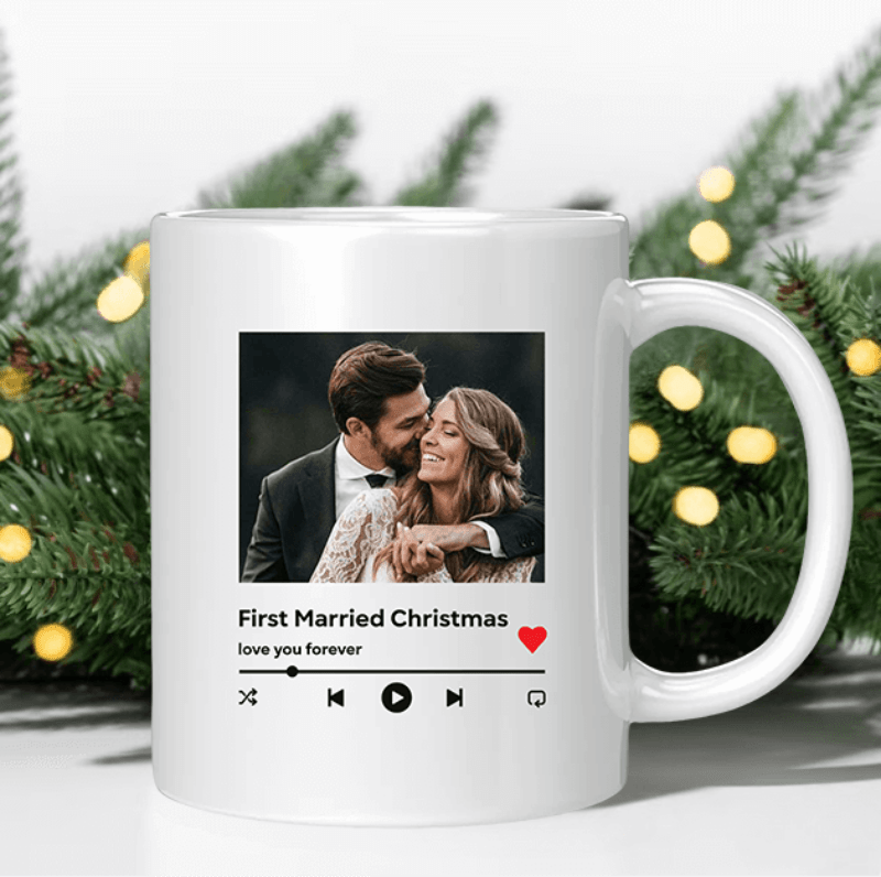 Make oneCustom Photo Mugs with Song, Personalized Coffee Mugs - 