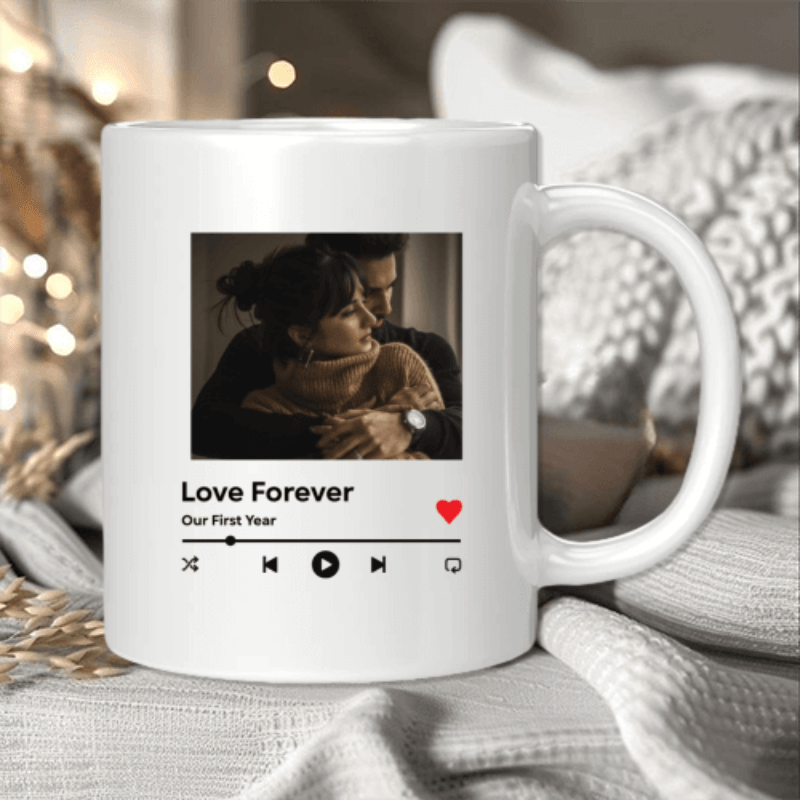 Make oneCustom Photo Mugs with Song, Personalized Coffee Mugs - 