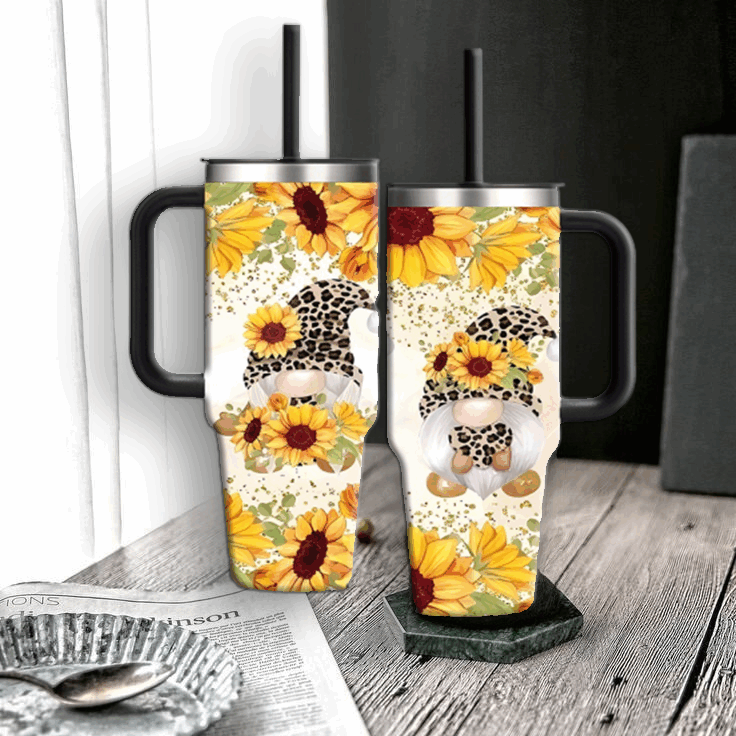 Stainless Steel Tumbler with Straw