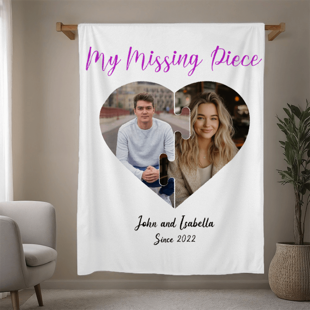 customized photo blanket