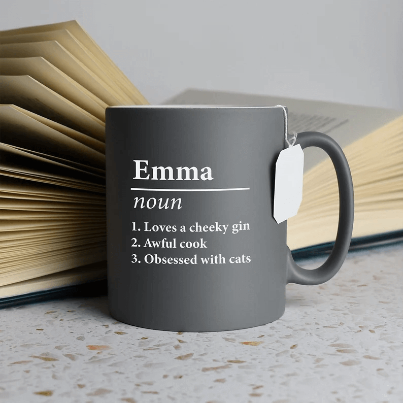 Name Definition, Personalized Coffee Mugs