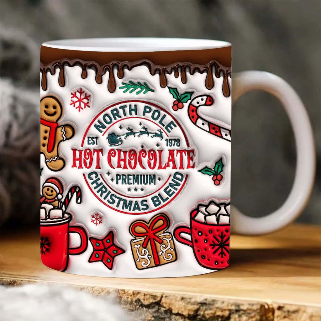3D Christmas Coffee Mugs
