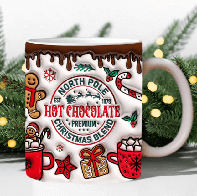 3D Christmas Coffee Mugs