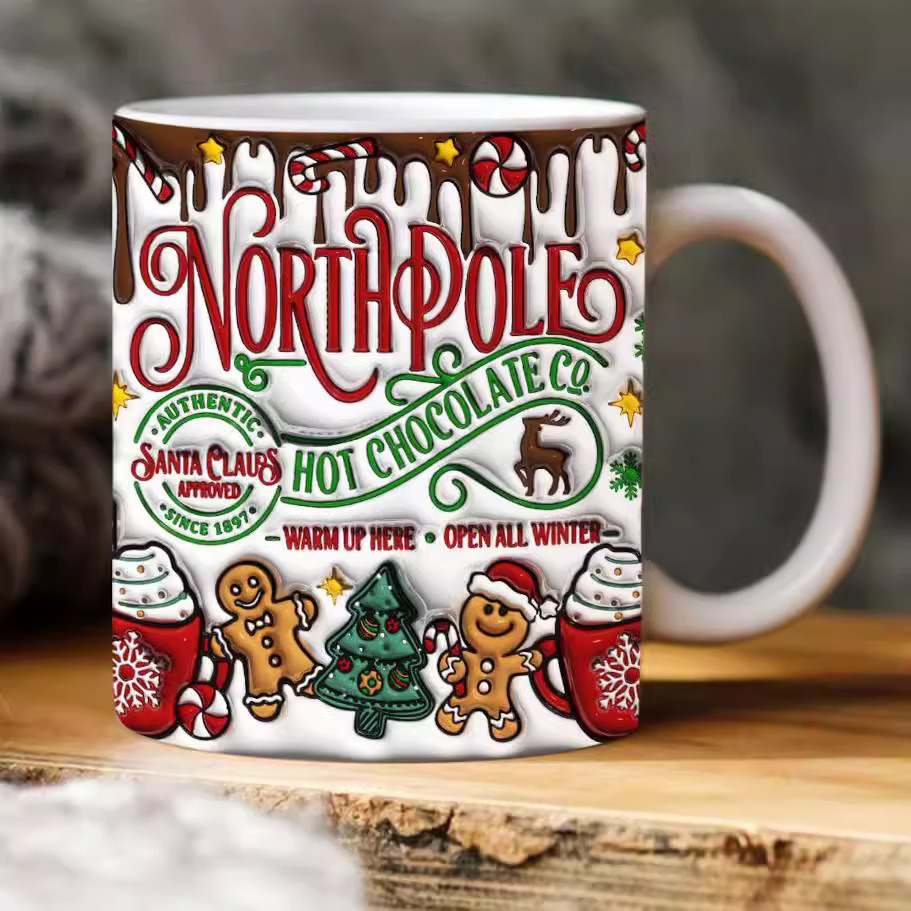 3D Christmas Coffee Mugs
