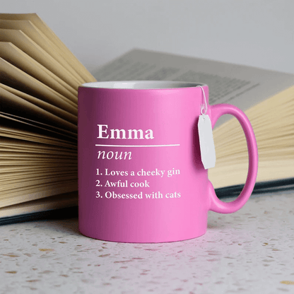 Name Definition, Personalized Coffee Mugs