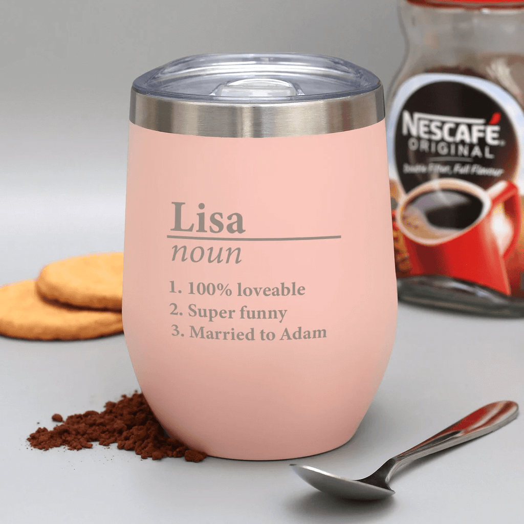 Name Definition, personalzied coffee tumbler