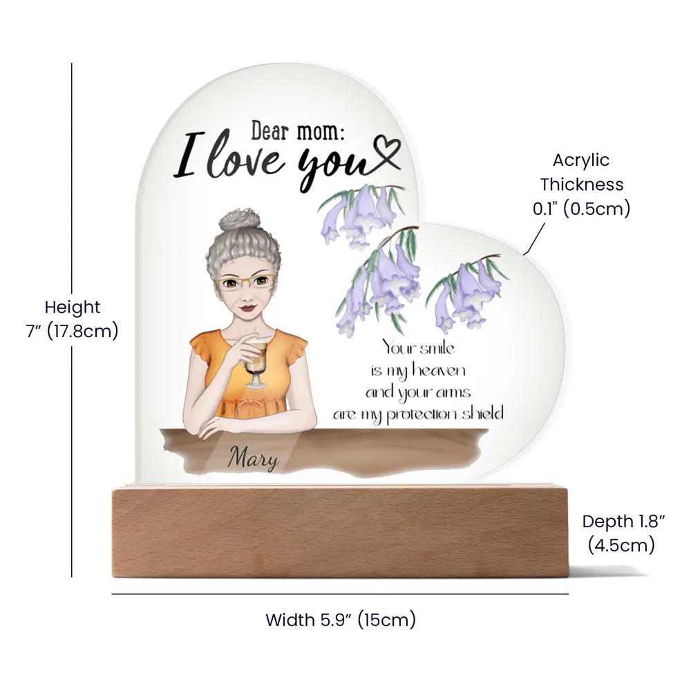 customized night light details