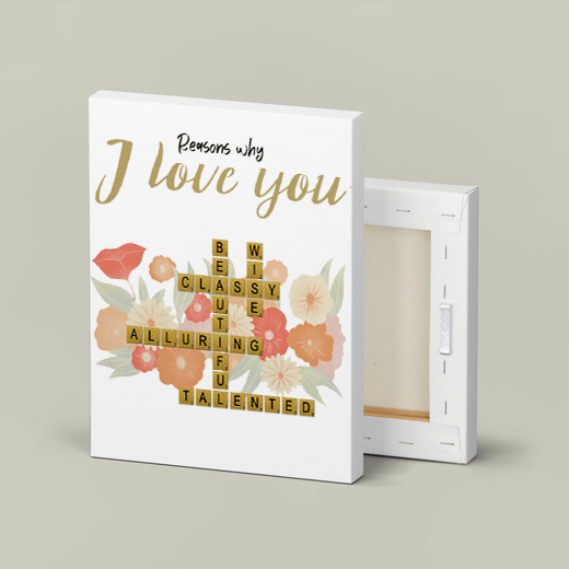 custom canvas prints of crosswords