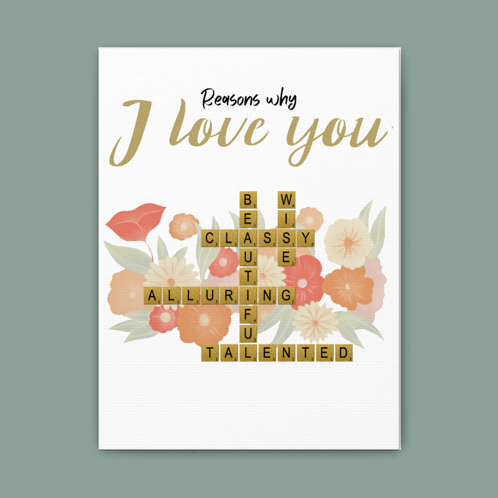 custom canvas prints of crosswords