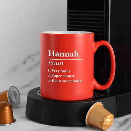 Name Definition, Personalized Coffee Mugs